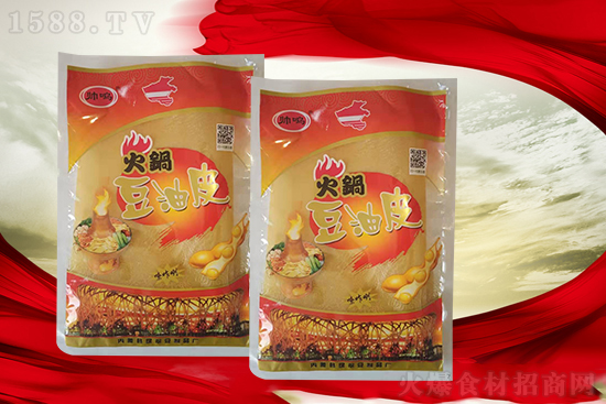 帥鳴火鍋豆油皮,金黃油亮,好品質(zhì)看得見!