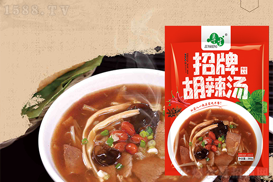 尊生招牌胡辣湯調味料,料包充足,味道醇香!